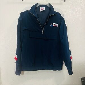 K-Swiss Navy Blue windbreaker Men's Jacket size S (unisex)